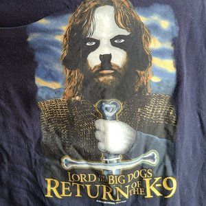 Big Dogs Lord of the Rings Return of the K-9 Parody 2003 Tshirt Mens 2XL LOTR